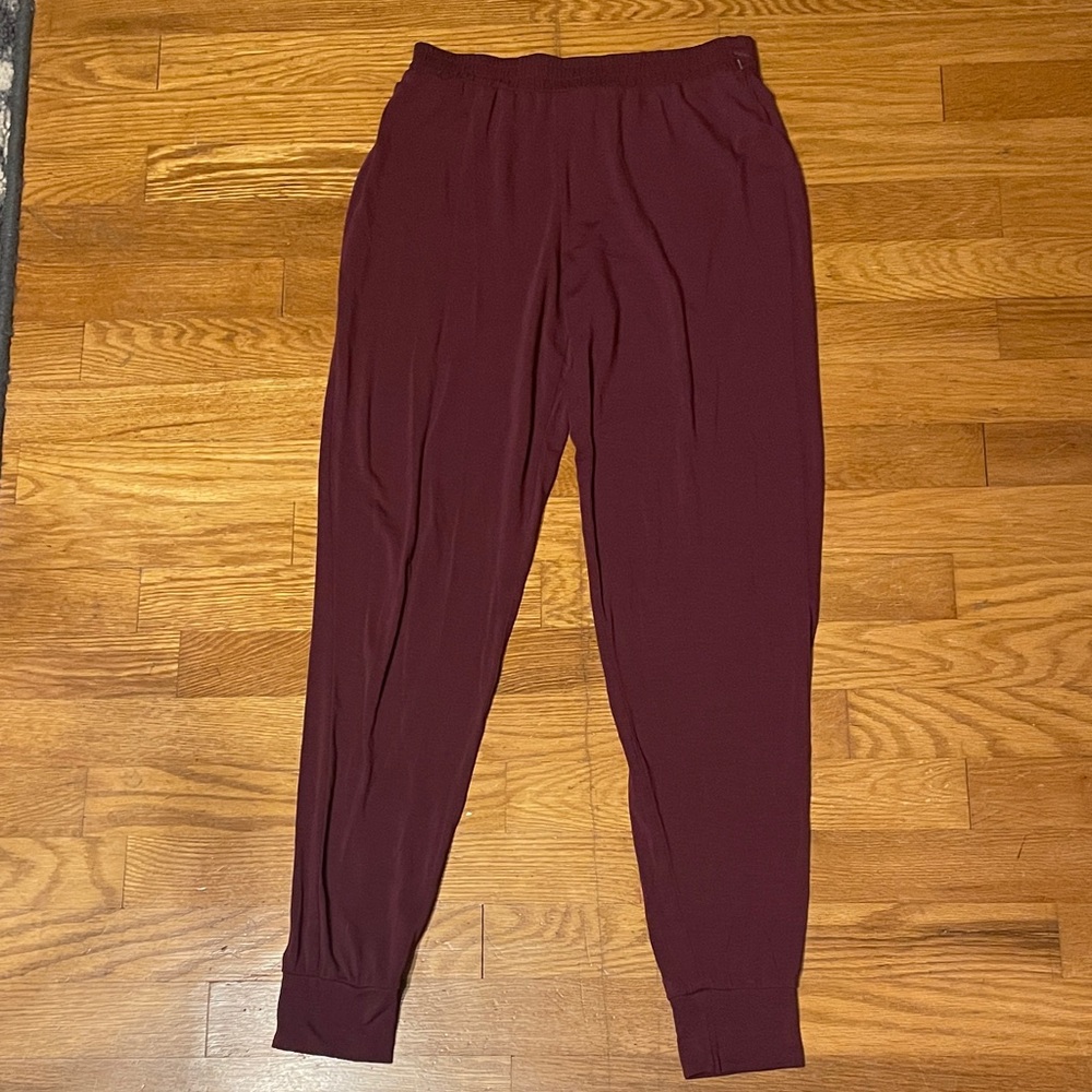 Athleta Maroon Jogger Pants